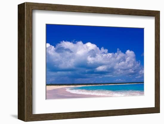 Pink Sand Beach, Harbour Island, Bahamas-Greg Johnston-Framed Photographic Print