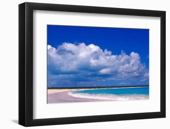 Pink Sand Beach, Harbour Island, Bahamas-Greg Johnston-Framed Photographic Print