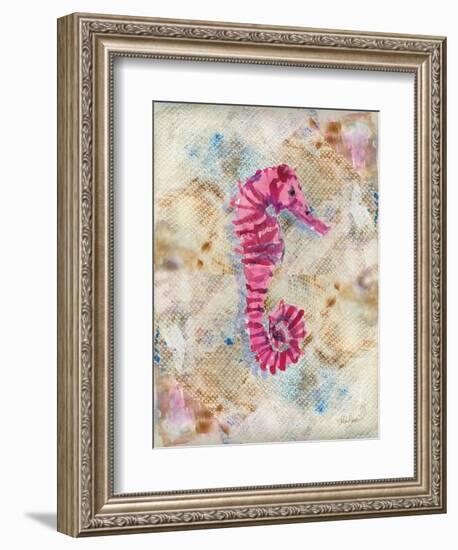 Pink Seahorse-LuAnn Roberto-Framed Art Print