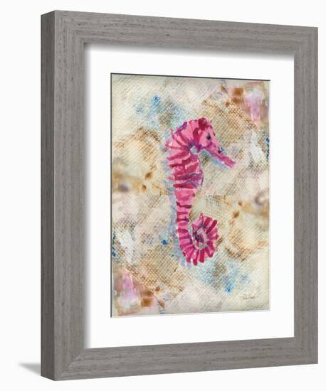 Pink Seahorse-LuAnn Roberto-Framed Art Print