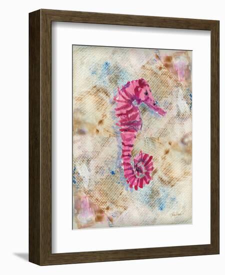 Pink Seahorse-LuAnn Roberto-Framed Art Print