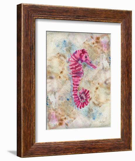 Pink Seahorse-LuAnn Roberto-Framed Art Print