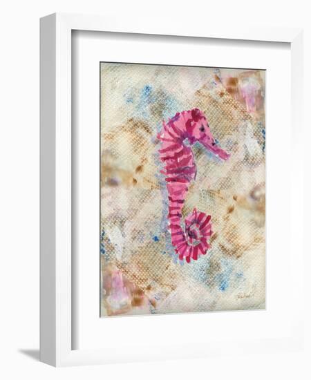 Pink Seahorse-LuAnn Roberto-Framed Art Print