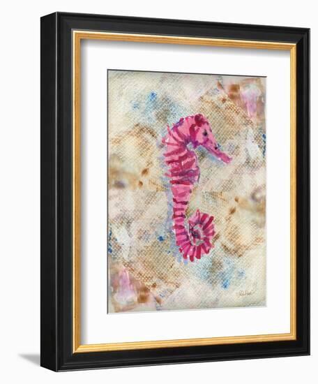 Pink Seahorse-LuAnn Roberto-Framed Art Print