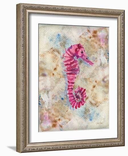 Pink Seahorse-LuAnn Roberto-Framed Art Print