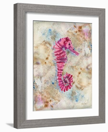 Pink Seahorse-LuAnn Roberto-Framed Art Print