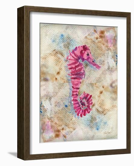 Pink Seahorse-LuAnn Roberto-Framed Art Print