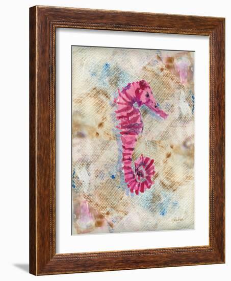 Pink Seahorse-LuAnn Roberto-Framed Art Print