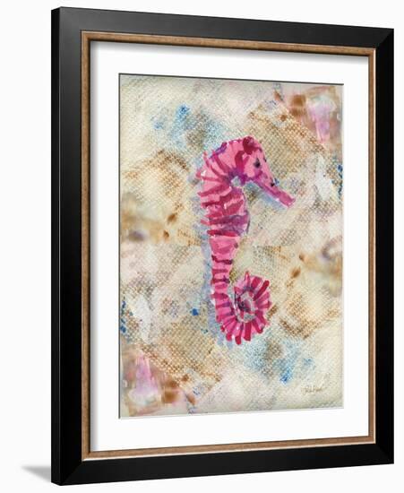 Pink Seahorse-LuAnn Roberto-Framed Art Print