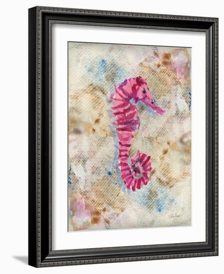 Pink Seahorse-LuAnn Roberto-Framed Art Print