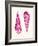 Pink Shells a-Fab Funky-Framed Art Print