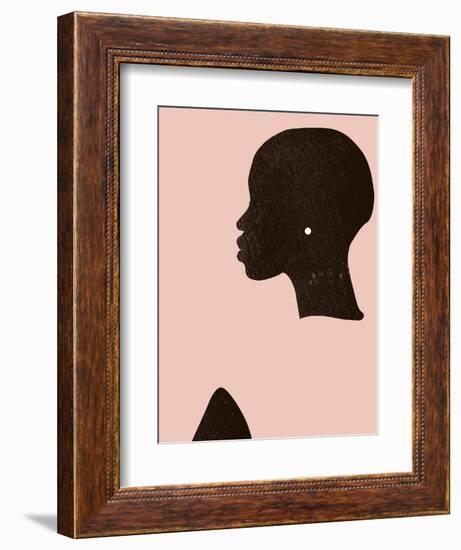 Pink Silhouette I-Jennifer Parker-Framed Premium Giclee Print