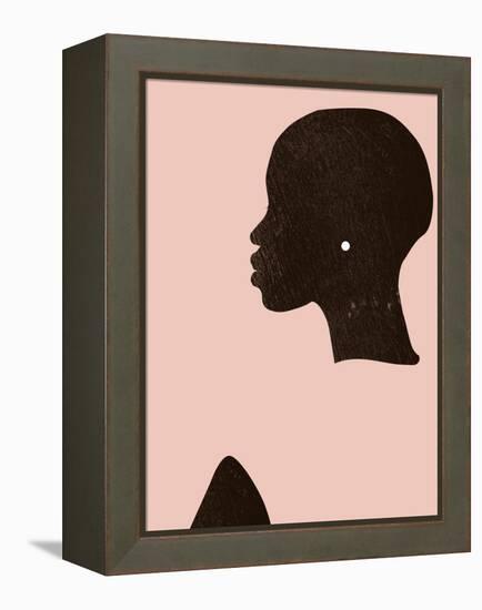 Pink Silhouette I-Jennifer Parker-Framed Stretched Canvas