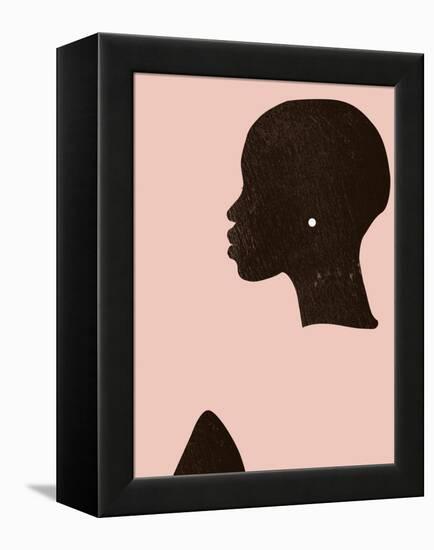 Pink Silhouette I-Jennifer Parker-Framed Stretched Canvas