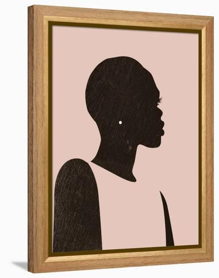 Pink Silhouette II-Jennifer Parker-Framed Stretched Canvas