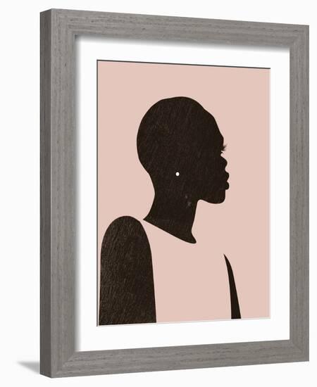 Pink Silhouette II-Jennifer Parker-Framed Art Print