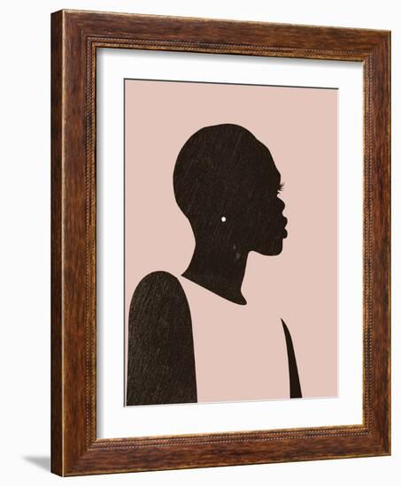 Pink Silhouette II-Jennifer Parker-Framed Art Print