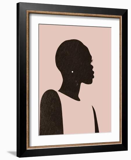 Pink Silhouette II-Jennifer Parker-Framed Art Print