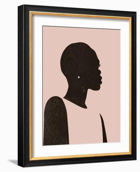 Pink Silhouette II-Jennifer Parker-Framed Art Print