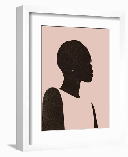 Pink Silhouette II-Jennifer Parker-Framed Premium Giclee Print