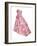 Pink Silk Taffeta Chine Gown, Yves Saint Laurent for Christian Dior, 1956-null-Framed Photographic Print