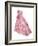 Pink Silk Taffeta Chine Gown, Yves Saint Laurent for Christian Dior, 1956-null-Framed Photographic Print