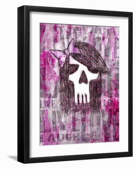 Pink Skull Princess-Roseanne Jones-Framed Giclee Print