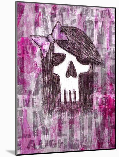 Pink Skull Princess-Roseanne Jones-Mounted Giclee Print