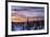 Pink sky at sunrise Norway Europe-ClickAlps-Framed Photographic Print