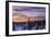 Pink sky at sunrise Norway Europe-ClickAlps-Framed Photographic Print