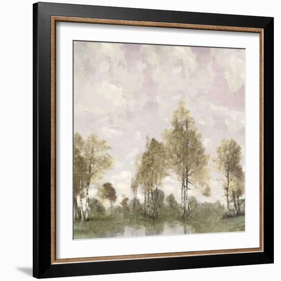 Pink Sky Pond-Christy McKee-Framed Art Print