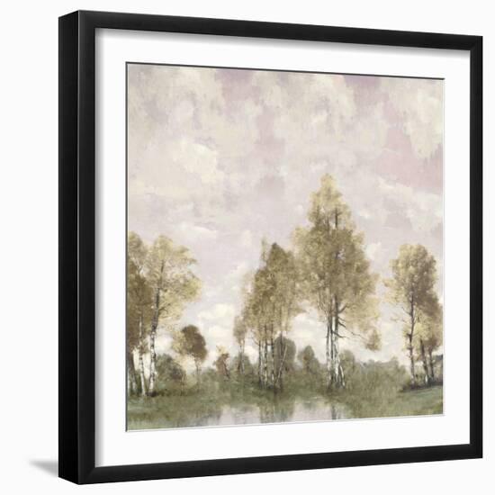 Pink Sky Pond-Christy McKee-Framed Art Print