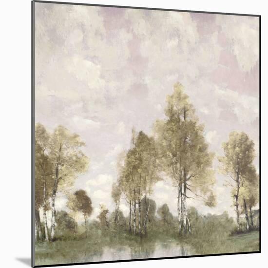 Pink Sky Pond-Christy McKee-Mounted Art Print