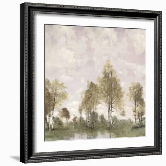 Pink Sky Pond-Christy McKee-Framed Art Print