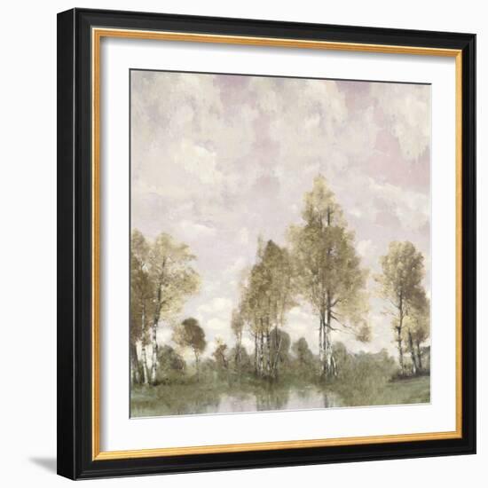 Pink Sky Pond-Christy McKee-Framed Art Print