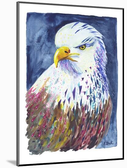 Pink Speckled Eagle-Kerstin Stock-Mounted Art Print