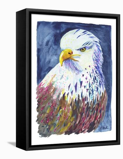 Pink Speckled Eagle-Kerstin Stock-Framed Stretched Canvas