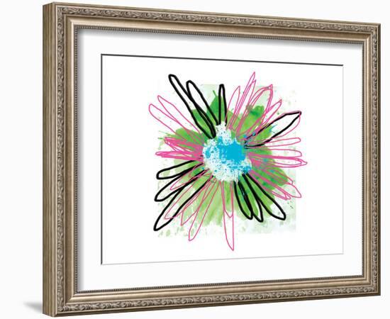 Pink Splash Flower-Elle Stewart-Framed Art Print