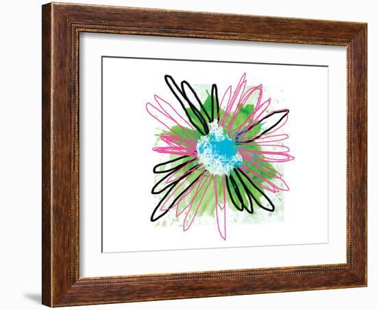 Pink Splash Flower-Elle Stewart-Framed Art Print