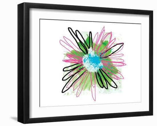 Pink Splash Flower-Elle Stewart-Framed Art Print