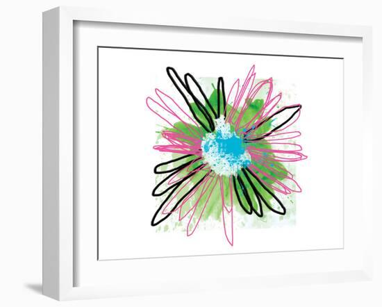 Pink Splash Flower-Elle Stewart-Framed Art Print
