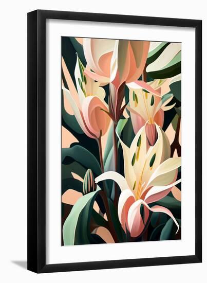 Pink Spotted Lily-Lea Faucher-Framed Art Print
