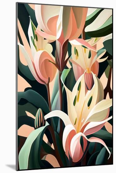 Pink Spotted Lily-Lea Faucher-Mounted Art Print