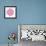 Pink Strawflower Flower Kaleidoscope-tr3gi-Framed Art Print displayed on a wall