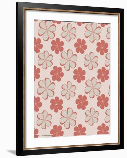 Pink Swirl Pattern-Rachel Gresham-Framed Giclee Print