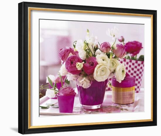 Pink Table-null-Framed Art Print