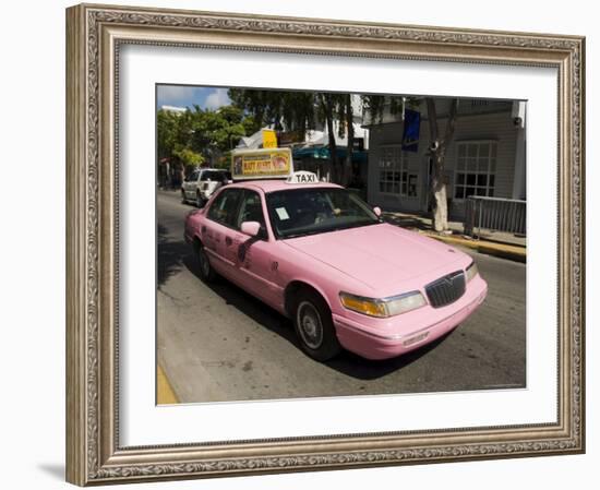 Pink Taxis, Duval Street, Key West, Florida, USA-R H Productions-Framed Photographic Print