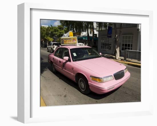 Pink Taxis, Duval Street, Key West, Florida, USA-R H Productions-Framed Photographic Print