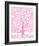 Pink Tree of Life-Gustav Klimt-Framed Premium Giclee Print