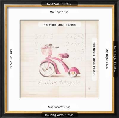 Pink Tricycle Art Print Lauren Hamilton Art Com
